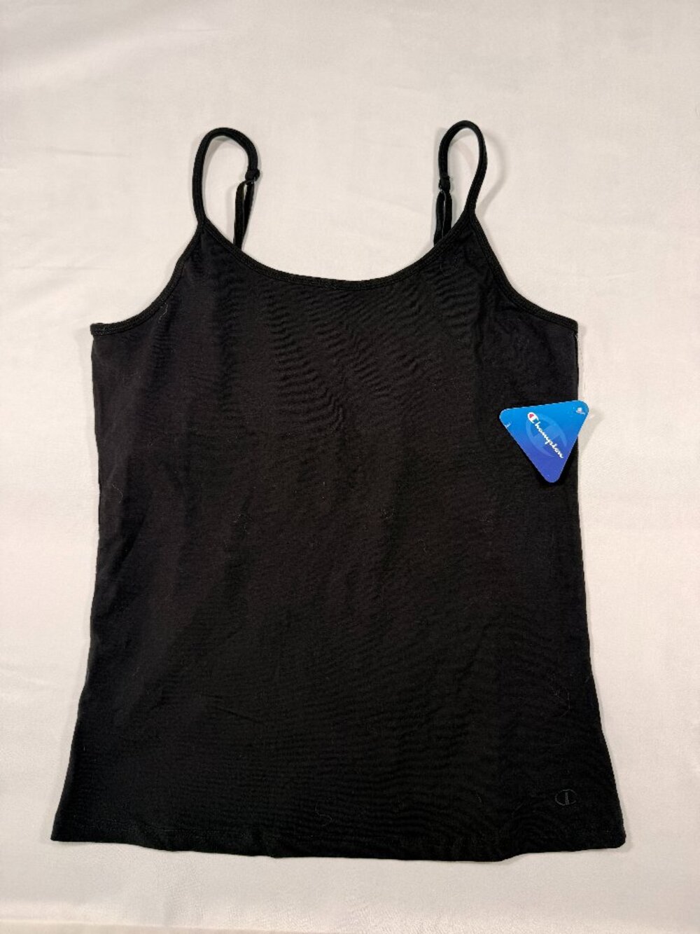 NWT Champion Black Adjustable Strap Cami Tank XL